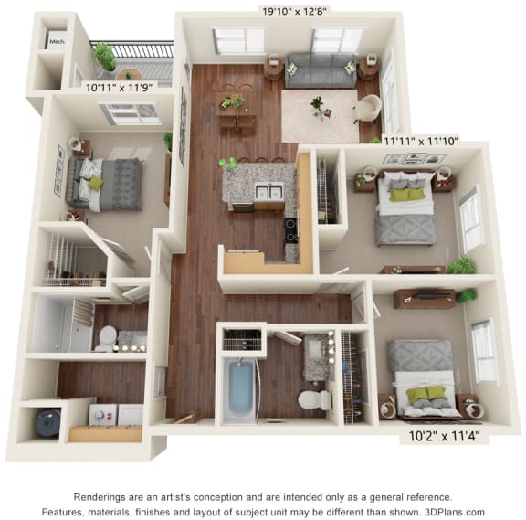1, 2 & 3Bedroom Apartments in Parker, CO South Range Crossings